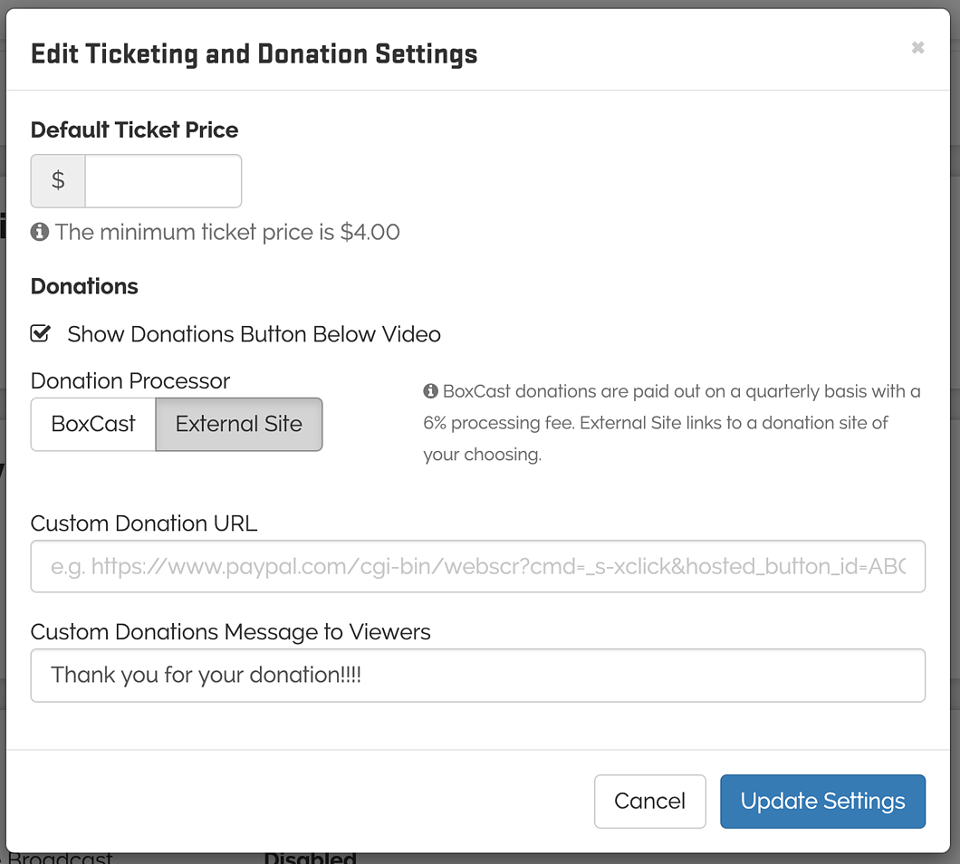 How to Collect Donations with Your Live Stream